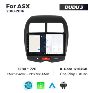 Navigatie Dedicata Mitsubishi ASX 2010-2016 DUDU3 9" 4GB RAM, 64GB ROM, Octacore, Ecran HD, CarPlay&AndroidAuto, Android - imagine 5