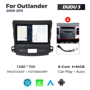 Navigatie Dedicata Mitsubishi Outlander 2005-2011 DUDU3 9" 4GB RAM, 64GB ROM, Octacore, Ecran HD, CarPlay&AndroidAuto, Android - imagine 5