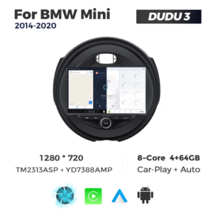 Navigatie Dedicata BMW MINI 2014-2020 DUDU3 9" 4GB RAM, 64GB ROM, Octacore, Ecran HD, CarPlay&AndroidAuto, Android - imagine 5