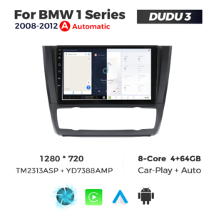 Navigatie Dedicata BMW Seria 1 2008-2012 DUDU3 9" 4GB RAM, 64GB ROM, Octacore, Ecran HD, CarPlay&AndroidAuto, Android, Clima - imagine 5