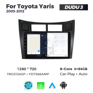 Navigatie Dedicata Toyota Yaris 2005-2012 DUDU3 9" 4GB RAM, 64GB ROM, Octacore, Ecran HD, CarPlay&AndroidAuto, Android - imagine 5