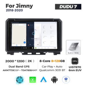 Navigatie Dedicata Suzuki Jimny 2018-2020 DUDU7 9" 8GB RAM, 128GB ROM, Octacore, Ecran 2K, CarPlay&AndroidAuto, Android - imagine 5