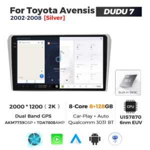 Navigatie Dedicata Toyota Avensis 2002-2008 DUDU7 9" 8GB RAM, 128GB ROM, Octacore, Ecran 2K, CarPlay&AndroidAuto, Android - imagine 5