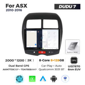 Navigatie Dedicata Mitsubishi ASX 2010-2016 DUDU7 9" 8GB RAM, 128GB ROM, Octacore, Ecran 2K, CarPlay&AndroidAuto, Android - imagine 5