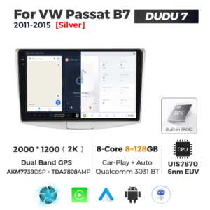 Navigatie Dedicata Volkswagen Passat B6/B7 Gri 2005-2015 DUDU7 10" 8GB RAM, 128GB ROM, Octacore, Ecran 2K, CarPlay&AndroidAuto, Android - imagine 5
