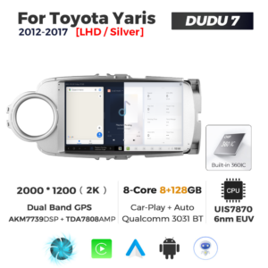 Navigatie Dedicata Toyota Yaris 2012-2017 DUDU7 9" 8GB RAM, 128GB ROM, Octacore, Ecran 2K, CarPlay&AndroidAuto, Android - imagine 5